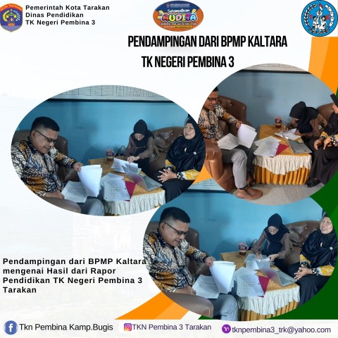 Pendampingan dari BPMP Kaltara ke TK Negeri Pembina 3 Tarakan