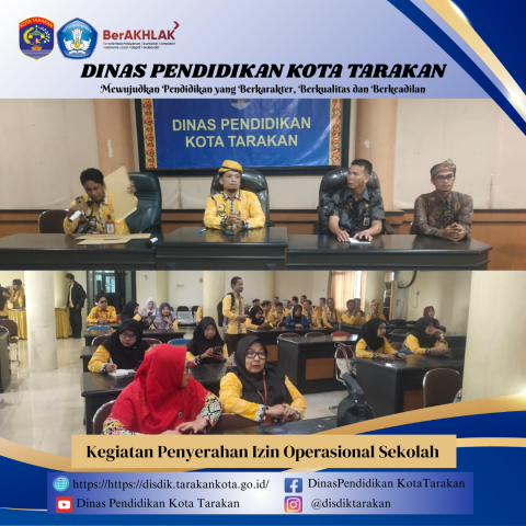 Kegiatan Penyerahan Izin Operasional Sekolah