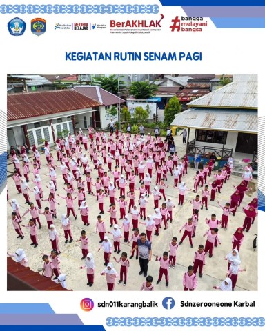 Semangat Pagi di Tengah Mendung: Senam Sehat SDN 011 Jadi Puncak Kegembiraan Akhir Pekan