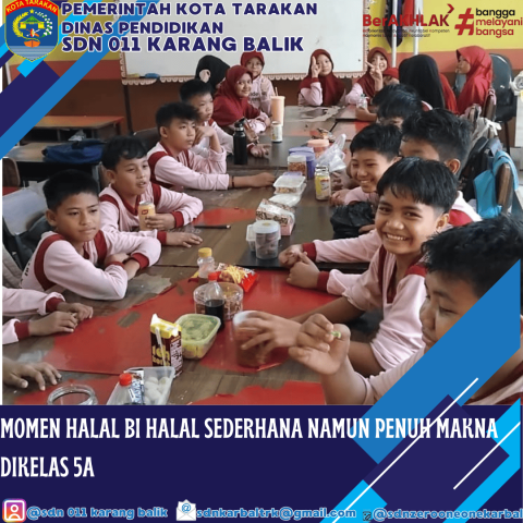 Momen Halal Bihalal Sederhana Kelas 5-A: Kehangatan Silaturahmi dan Permohonan Maaf Tulus