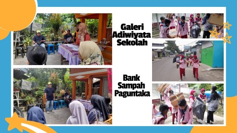 Kerjasama SDN 011 Karang Balik dengan Bank Sampah Paguntaka