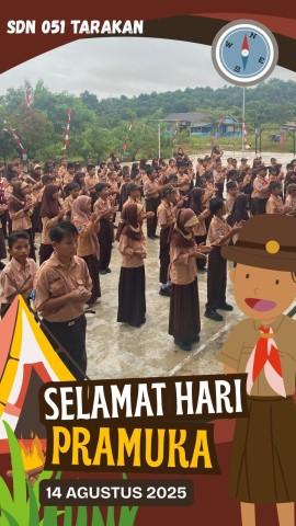 Semangat Kebersamaan di Hari Pramuka SDN 051 Tarakan