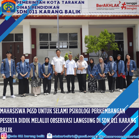 Mahasiswa PGSD UBT Selami Psikologi Perkembangan Peserta Didik Melalui Observasi Langsung di SDN 011 Karang Balik