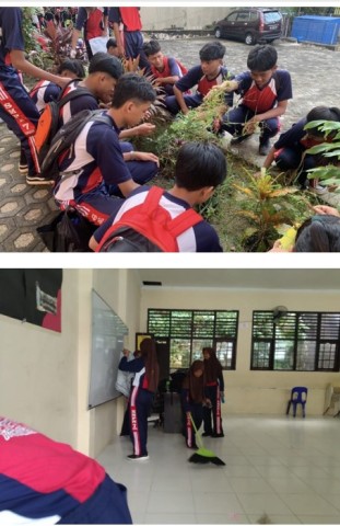 BERSIH-BERSIH LINGKUNGAN SEKOLAH