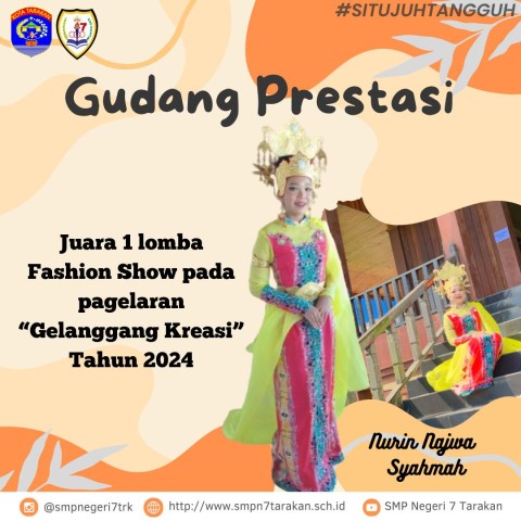 SMPN 7 RAIH JUARA 1 LOMBA FASHION SHOW “GELANGGANG KREASI”