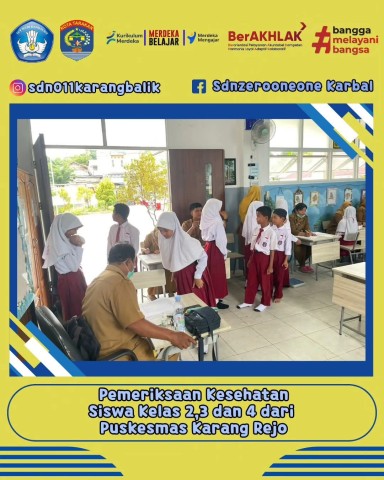 Puskesmas Karang Rejo Gelar Pemeriksaan Kesehatan di SDN 011 Karang Balik